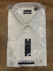 Club Room The Estate Hemd weiß Spreizkragen französische Manschette 17,5 34/35 NEU - Bild 1 von 3