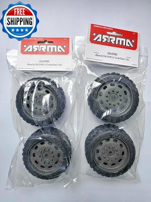 ARRMA dBoots KATAR 35/085 2.4 Tire FULL SET Glued  ARA550083 RC Tire - Image 1 of 3