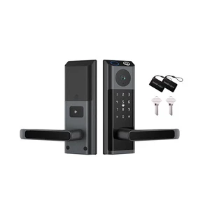 Smart Lock mit Kamera & Griff Fingerabdruck schlüsselloses Türschloss + WLAN APP SteuerunggW - Bild 1 von 16