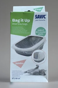 Savic Bag It Up Katzentoiletteneinlage 6 Beutel Jumbo Duftfrei einfach OVP - Bild 1 von 4