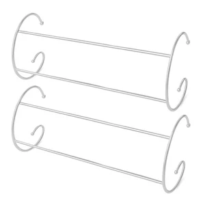 2 Bar Chrome Radiator Airers for Clothes Space save Laundry Rack 50cm Indoor Dry - Picture 1 of 6