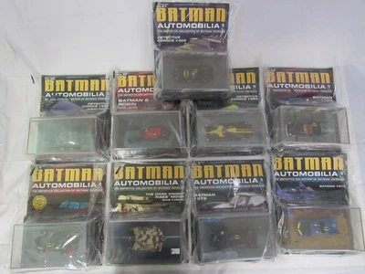 Lot (9) Eaglemoss DC 1:43 Diecast Batman Batmobile & Vehicles Sealed MIP LA896 - Image 1 of 4