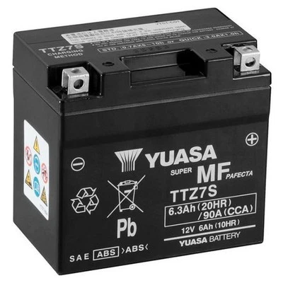 Batterie SLA Yuasa pour Moto Derbi 125 Terra 2007 à 2012 YTZ7S-BS / YTZ7-S / - Photo 1/4