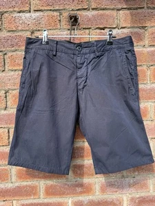 Pantalones Cortos Chinos Stone Island W31 Azul Marino Corte A Medida - Imagen 1 de 18