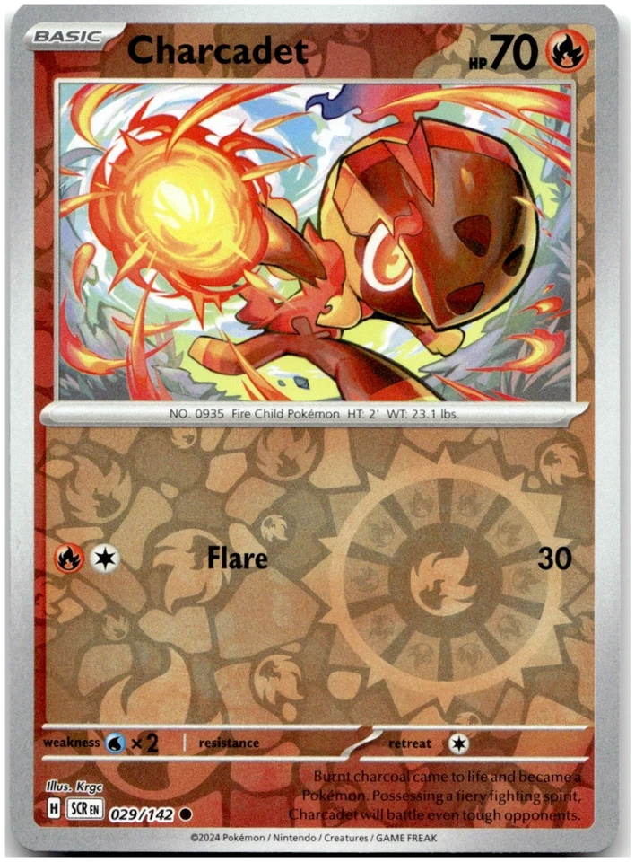 Charcadet 029/142 Reverse Holo SV07: Stellar Crown Pokemon Card NM - Image 1 of 1