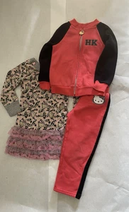 Hello Kitty Sanrio Kids Size 4T Long Sleeve Sweatsuit and Dress Girls Bundle - Picture 1 of 15