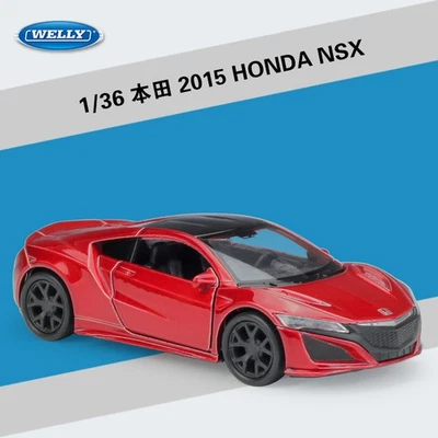 Welly 1:36 Honda NSX Diecast Metal Model Car Pullback Boy Toy - Image 1 of 4