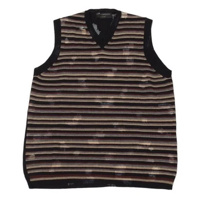 Chaleco tejido a rayas blanqueado COMME des GARCONS HOMME PLUS talla S-M (K-156864) Foto 1 de 4