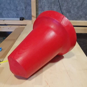 Glocke, gedrechselte Weihnachtsglocke Ø 32cm x 38cm, Holz - Bild 1 von 7