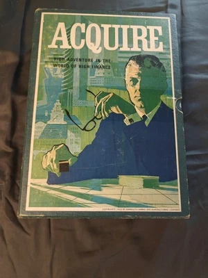 AQUIRE 1976 High Finance Board Game Bookshelf Avalon Hill~Preowned - Image 1 of 4