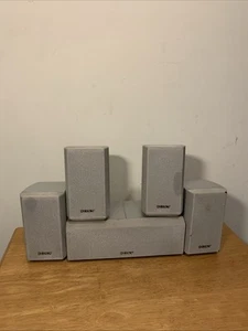 5 Sony Silver Satellites (4) SS-MSP2 & Center (1) SS-CNP2 Speakers Home Stereo - Picture 1 of 7