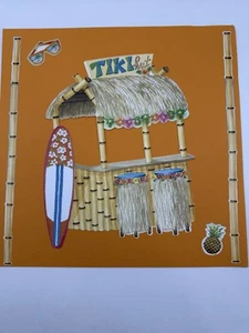 Tiki Bar/Vacation 12x12 Premade Scrapbook Pages (2 Pages) - Picture 1 of 3