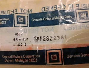GM 12322381 CHEVY TRUCK TRIM  1973-1987 BLACK AND CHROME 15" BY 1" NEW IN... - Bild 1 von 6