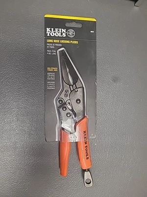 Klein Tools 38612 Alicates de Bloqueo de Nariz Larga con Manijas de Liberación Rápida, 9 Pulgadas  Foto 1 de 2