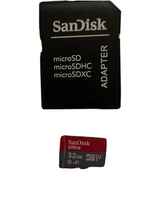 SanDisk Ultra 32GB microSDHC UHS-I card with Adapter  - Zdjęcie 1 z 2