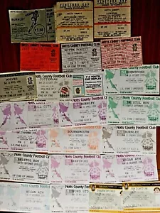 NOTTS COUNTY HOME TICKETS V MANY CLUBS 1990 TO 2001 ~ YOU CHOOSE WHICH YOU WANT - Picture 1 of 24