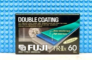 FUJI FR-II X 60 VS. III TYPE II BLANK CASSETTE TAPE (1) (SEALED) - Picture 1 of 3