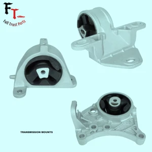 FITS: 2001-2007 CHRYSLER TOWN & COUNTRY 3.3L/3.8L - SET OF 3 TRANSMISSION MOUNTS - Foto 1 di 11