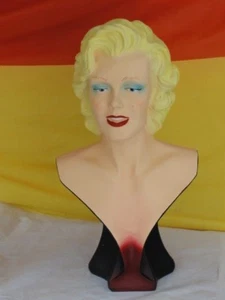 Angebot Marilyn Monroe Büste Film Musik Deko Figur Kunstharz Skulptur Werbefigur - Picture 1 of 5