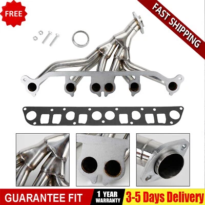 NEW Stainless Exhaust Manifold For Jeep Grand Cherokee Wrangler 4.0L V6 - Image 1 of 4