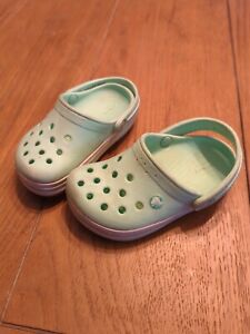 Crocs Kids' Classic Clog Sandals Size 7 Mint Green