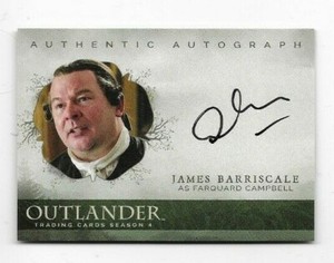 Cryptozoic Outlander season 4 autograph James Barriscale