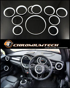 MINI Cooper/S/ONE F55 F56 F57 WHITE Interior Rings for models W/O Navigation XL