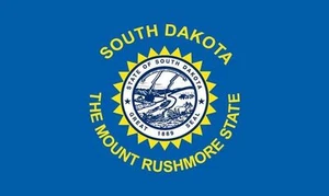 South Dakota 3' x 5' State Flag w/grommets Sealed NIP Lightweight USA - Picture 1 of 3