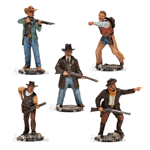 Juego de 5 figuras pintadas soldado de juguete de hojalata | recuerdo - Imagen 1 de 3
