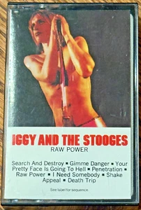 IGGY AND THE STOOGES RAW POWER CASSETTE EX/VG+ CRC COLUMBIA RECORD CLUB BOWIE - Picture 1 of 2