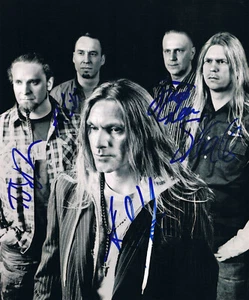 Foto Vanden Plas originale autografo di persona firmato 8""x10"" band metal tedesca - Foto 1 di 1