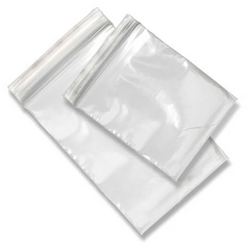 Plastic Grip Seal Clear Poly Bags Resealable Zip Lock - Small, Medium, Large - Image 1 of 1