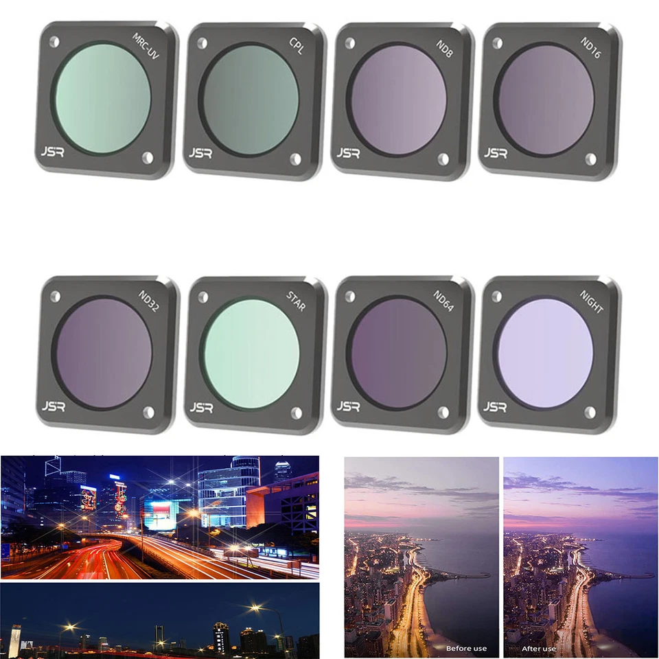 ND4 ND8 ND16 ND32 ND64 ND1000 Lens Filter for DJI Action 2 Dual-Screen Combo - Image 1 of 4