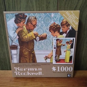 Norman rockwell 1,000 pc puzzle "First Date Home Late" - see description - Picture 1 of 13