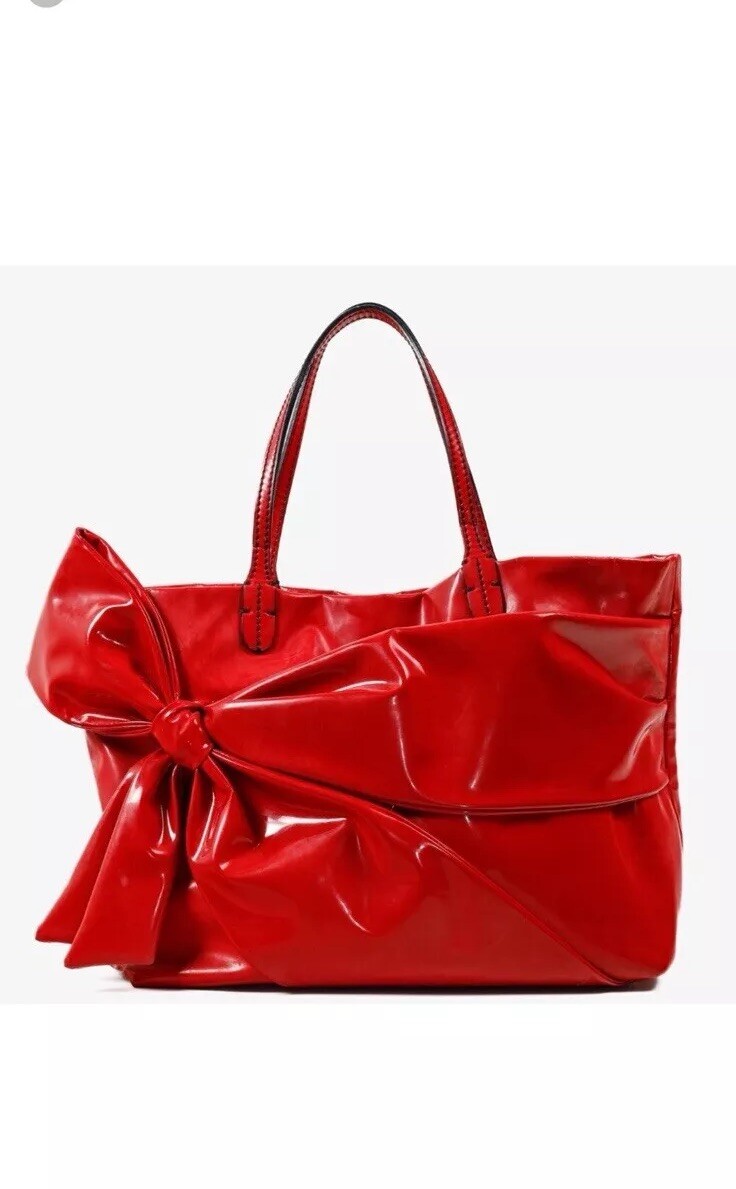 最終SALE！ RED VALENTINO キャンパス トートバッグ Valentino Red Leather Rockstud Medium Hype Tote Bag