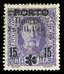 Ucrania Occidental 1919 15sh en 36h violeta, usado, en muy buen estado, Scott 64, firmado, gato $450 - Imagen 1 de 1