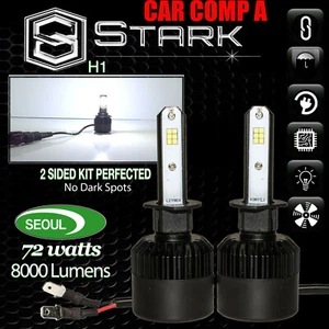 Seoul LED CSP 72W 8000LM 6000K 6K White Kit Headlight High Beam Bulbs - H1 - Picture 1 of 6