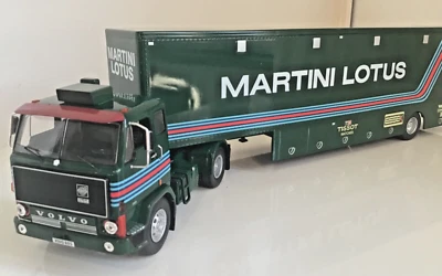 Camion Vintage Ixo Model Volvo F88 Lotus Martini Race Transport Die Cast  1/43 - Immagine 1 di 4