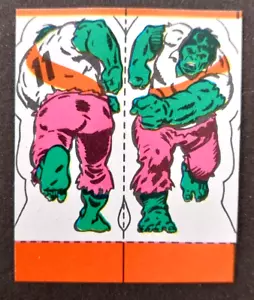 1970's Vintage The Hulk Marvel Super Heroes Rare Argentina Soccer Trading Card - Picture 1 of 4