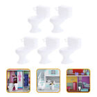 5 Pcs Mini-Puppenhaus-Toilette Bettpfanne Mini-Hausmöbel Miniatur Mini-Möbel
