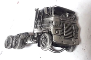 1981 Great American Buckle Co. Semi Mack Truck Gürtelschnalle USA - Bild 1 von 2
