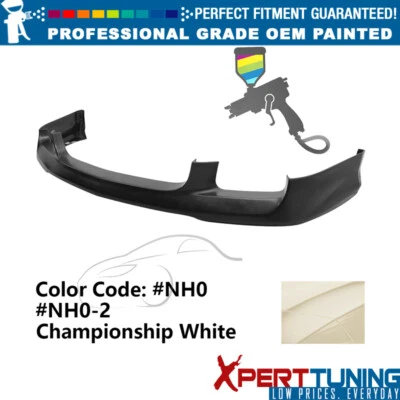 Fits 04-05 Acura TSX OE Style Painted #NH0 White Front Lip Chin Spoiler PU Foto 1 de 4