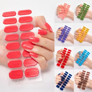 16 puntas pegatina para uñas hágalo usted mismo manicura envolturas completas para uñas calcomanía para uñas 3D papel mate 🙂 - Imagen 1 de 42