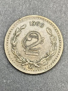 1906 México 2 Centavos XF - Imagen 1 de 2