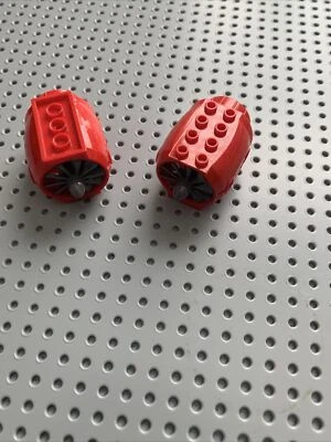 Lego Red Airplane Jet Engine with Gray Turbine 43121 / x577 lot of 2 set 3182 - Image 1 of 4