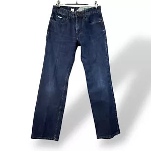 Volcom Mens Blackhart Jeans Size 28x29 Relaxed Fit Dark Wash Denim Straight-Leg - Picture 1 of 14
