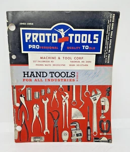 1962 1963 Proto-Tools professionelle Qualität Handwerkzeuge Katalog 79 Seiten - Bild 1 von 15