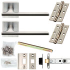 Door Handle & Latch Sets Satin Chrome Lever On Rose Various Styles
