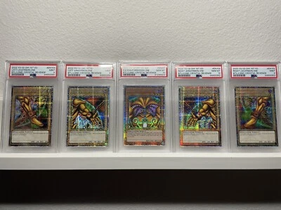 Yu-Gi-Oh! TCG Exodia the Forbidden One Starlight Set PSA 10s & 9s BLCR Set - Image 1 of 4