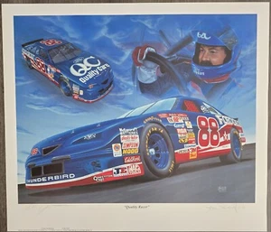 Dale Jarrett Signed Autographed Print SALE 1/2 OFF! - Picture 1 of 1